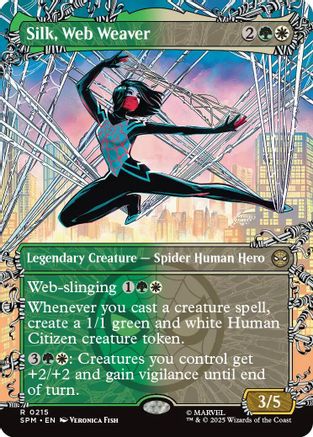 Silk, Web Weaver (Borderless) (215) - Marvel's Spider-Man