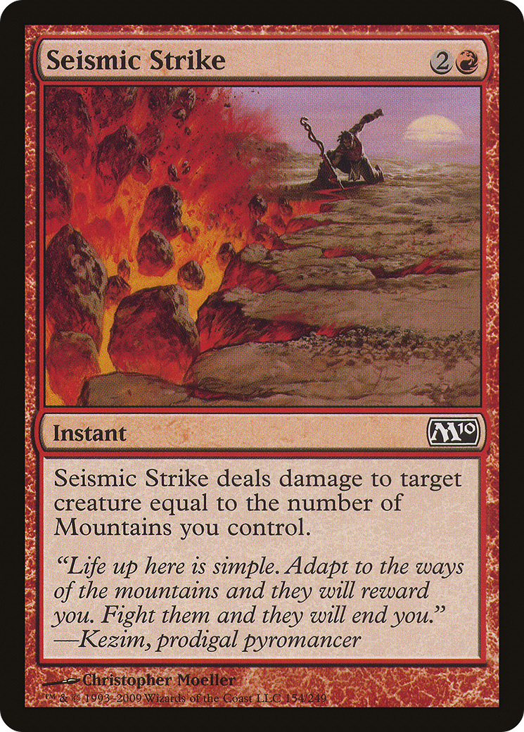 Seismic Strike (154) Foil - Magic 2010