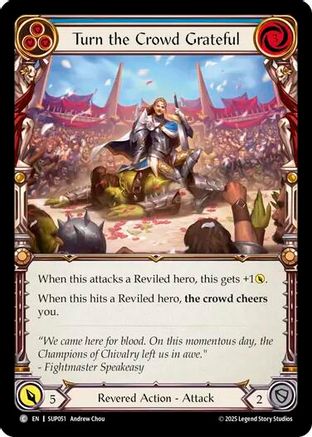 Turn the Crowd Grateful (Blue) (SUP051) Rainbow Foil - Super Slam