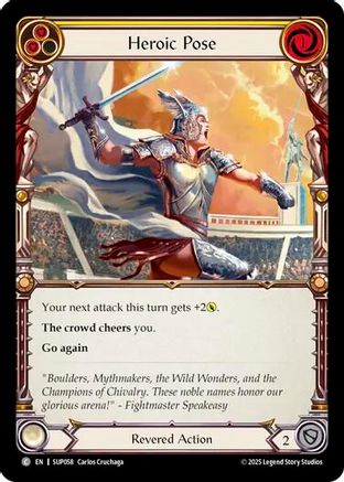 Heroic Pose (Yellow) (SUP058) - Super Slam