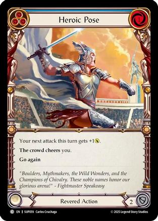 Heroic Pose (Blue) (SUP059)  - Super Slam