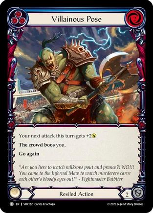 Villainous Pose (Blue) (SUP122)  - Super Slam
