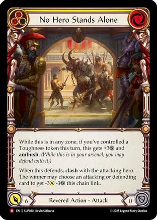 No Hero Stands Alone (SUP020) Rainbow Foil - Super Slam