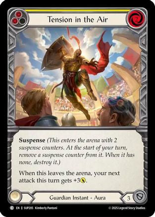 Tension in the Air (Yellow) (SUP205) Rainbow Foil - Super Slam