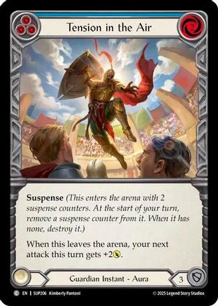 Tension in the Air (Blue) (SUP206) Rainbow Foil - Super Slam