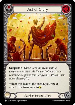 Act of Glory (Red) (SUP195) Rainbow Foil - Super Slam