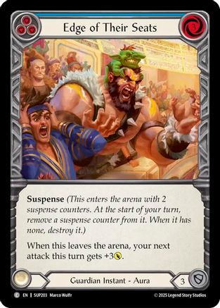 Edge of Their Seats (Blue) (SUP203) Rainbow Foil - Super Slam