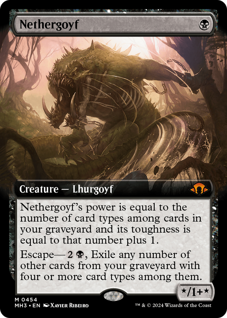 Nethergoyf (Extended Art) (454) Foil - Modern Horizons 3