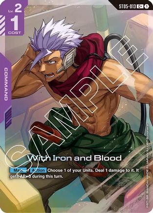With Iron and Blood (C+) (ST05-013) Holofoil- Starter Deck 05 Iron Bloom