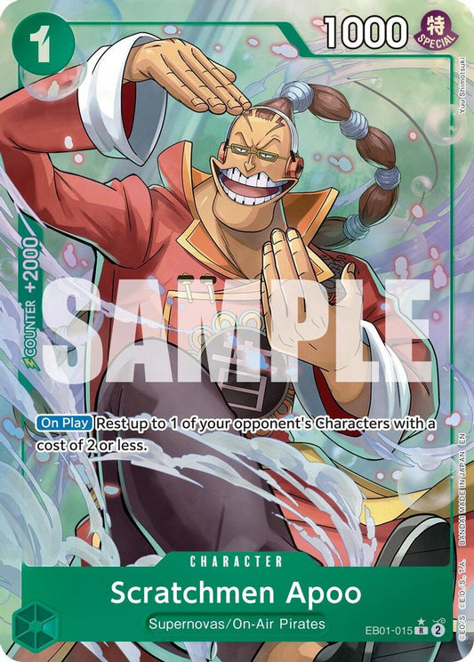 Scratchmen Apoo (Alternate Art) (EB01-015) Foil