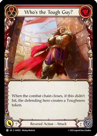 Who's the Tough Guy? (Red) (SUP052) Rainbow Foil - Super Slam
