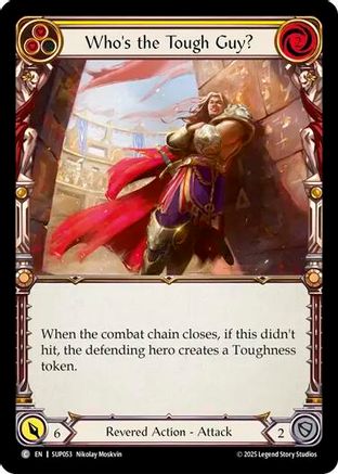 Who's the Tough Guy? (Yellow) (SUP053) Rainbow Foil - Super Slam