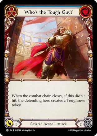 Who's the Tough Guy? (Blue) (SUP054) Rainbow Foil - Super Slam
