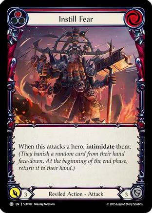 Instill Fear (Red) (SUP107) Rainbow Foil - Super Slam