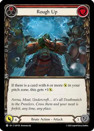 Rough Up (Red) (SUP158) Rainbow Foil - Super Slam