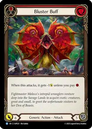 Bluster Buff (SUP221) Rainbow Foil - Super Slam