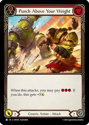 Punch Above Your Weight (Red) (SUP224) Rainbow Foil - Super Slam