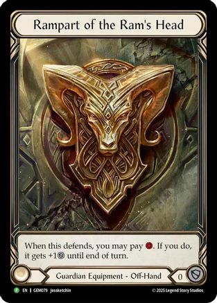 Rampart of the Ram's Head (GEM079) Rainbow Foil - GEM Pack 3