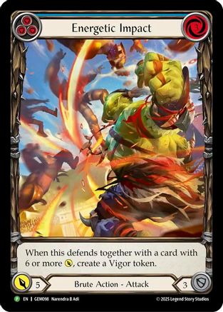 Energetic Impact (GEM098) Rainbow Foil - GEM Pack 3