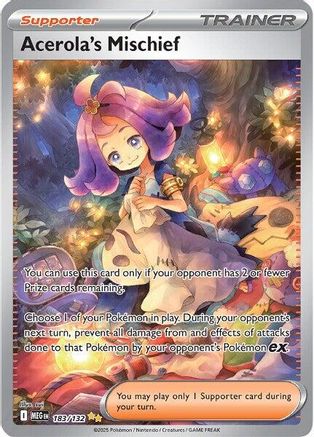 Acerola's Mischief (183) Holofoil - Mega Evolution