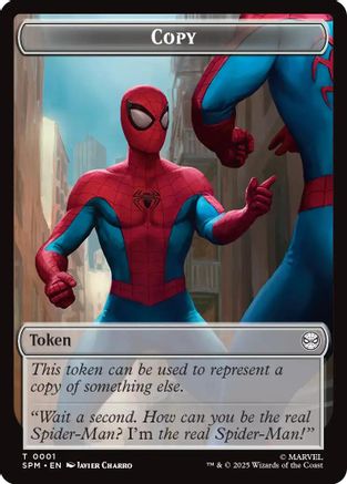 Copy // Human Citizen Double-Sided Token (1 // 4) - Marvel's Spider-Man