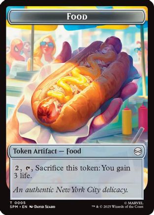 Food // Robot Double-Sided Token (5 // 6) Foil - Marvel's Spider-Man