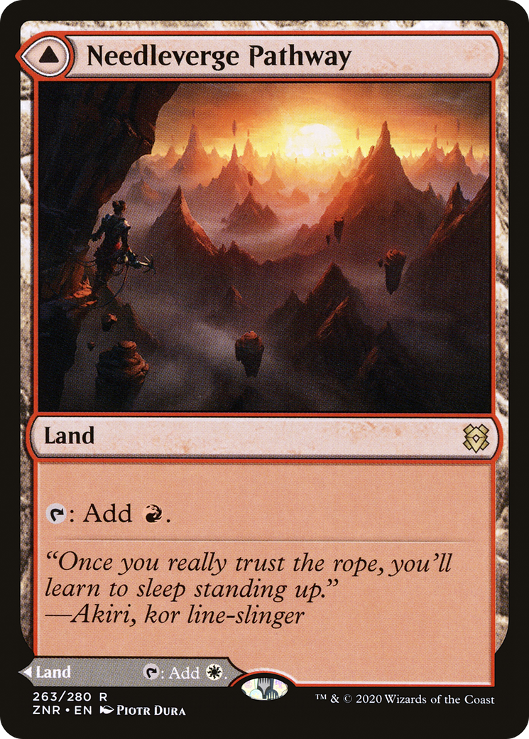 Needleverge Pathway (263) Foil - Zendikar Rising