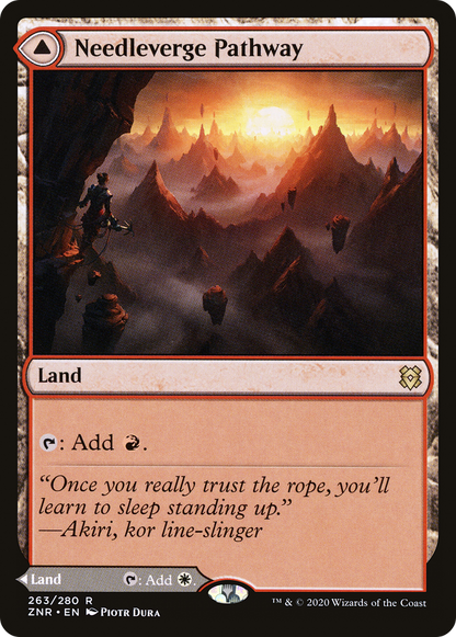 Needleverge Pathway (263) Foil - Zendikar Rising