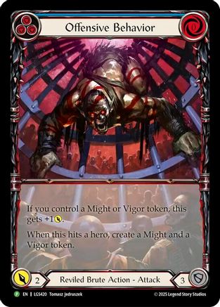 Offensive Behavior (LGS420) Cold Foil - FaB Promos