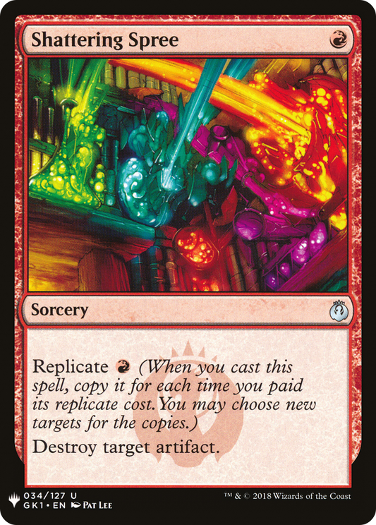 Shattering Spree (GK1-34) - The List