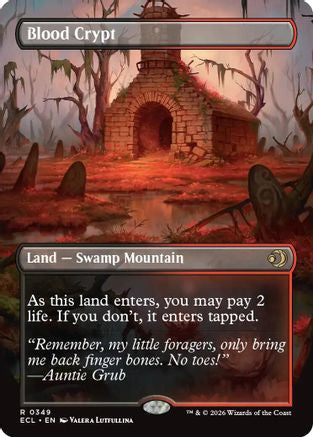Blood Crypt (Borderless) (349) Foil - Lorwyn Eclipsed