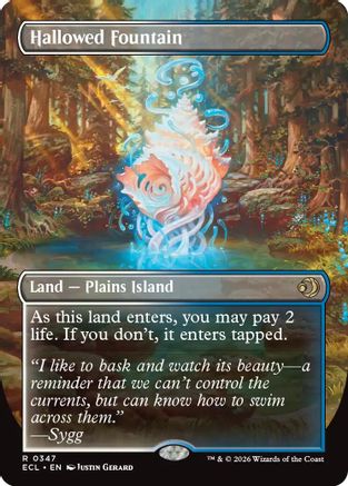 Hallowed Fountain (Borderless) (347) - Lorwyn Eclipsed