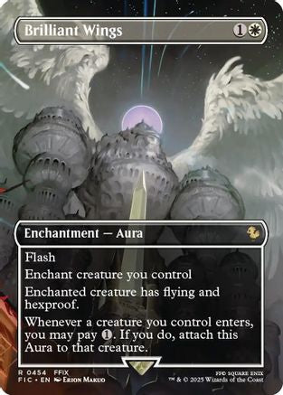 Brilliant Wings (Borderless) (454) Foil - Commander: FINAL FANTASY