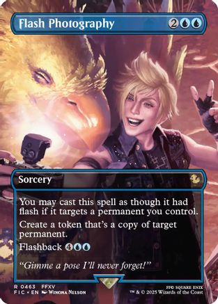 Flash Photography (Borderless) (463) Foil - Commander: FINAL FANTASY