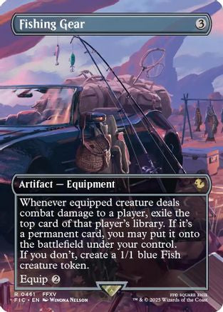 Fishing Gear (Borderless) (461) Foil - Commander: FINAL FANTASY