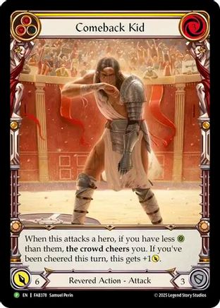 Comeback Kid (Yellow) (FAB378) Rainbow Foil - FaB Promos