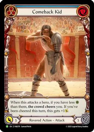 Comeback Kid (Blue) (FAB379) Rainbow Foil - FaB Promos