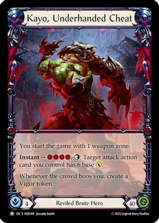 Kayo, Underhanded Cheat (HER148) Rainbow Foil - FaB Promos