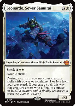 Leonardo, Sewer Samurai (017) Foil - Teenage Mutant Ninja Turtles