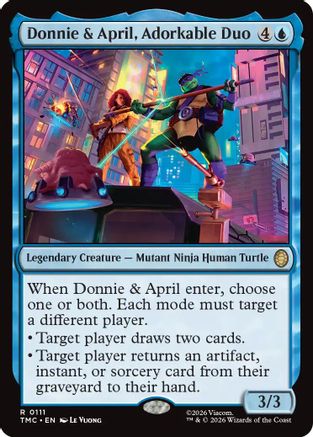 Donnie & April, Adorkable Duo (111) - Commander: Teenage Mutant Ninja Turtles
