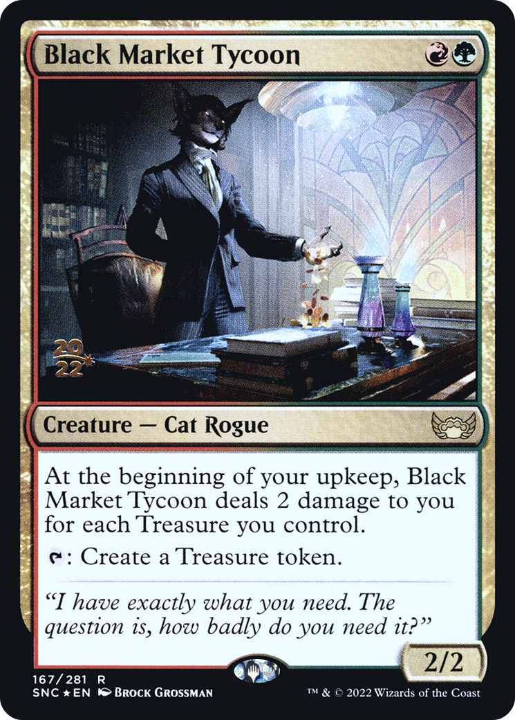 Black Market Tycoon (167) Foil - Streets of New Capenna Promos