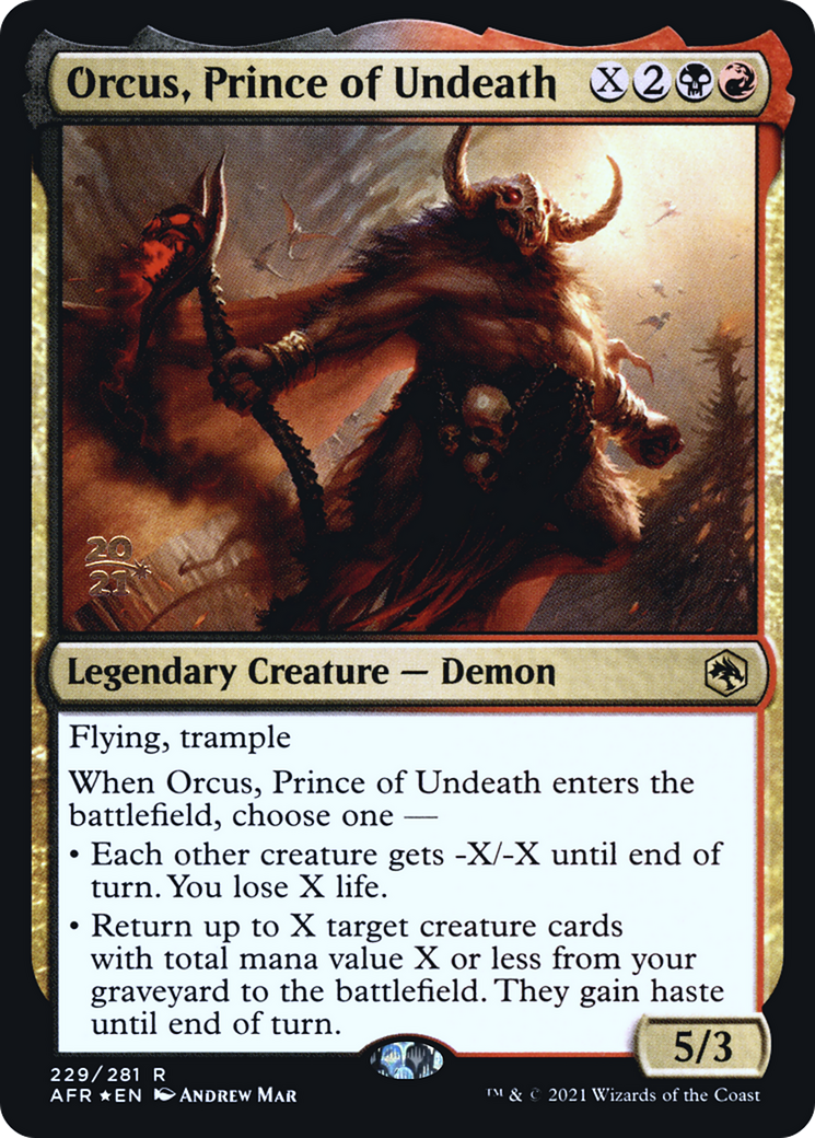 Orcus, Prince of Undeath (229) Foil - Adventures in the Forgotten Realms Promos