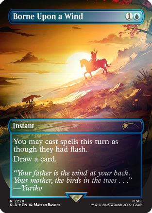 Borne Upon a Wind (2228) Foil - Secret Lair Drop Series