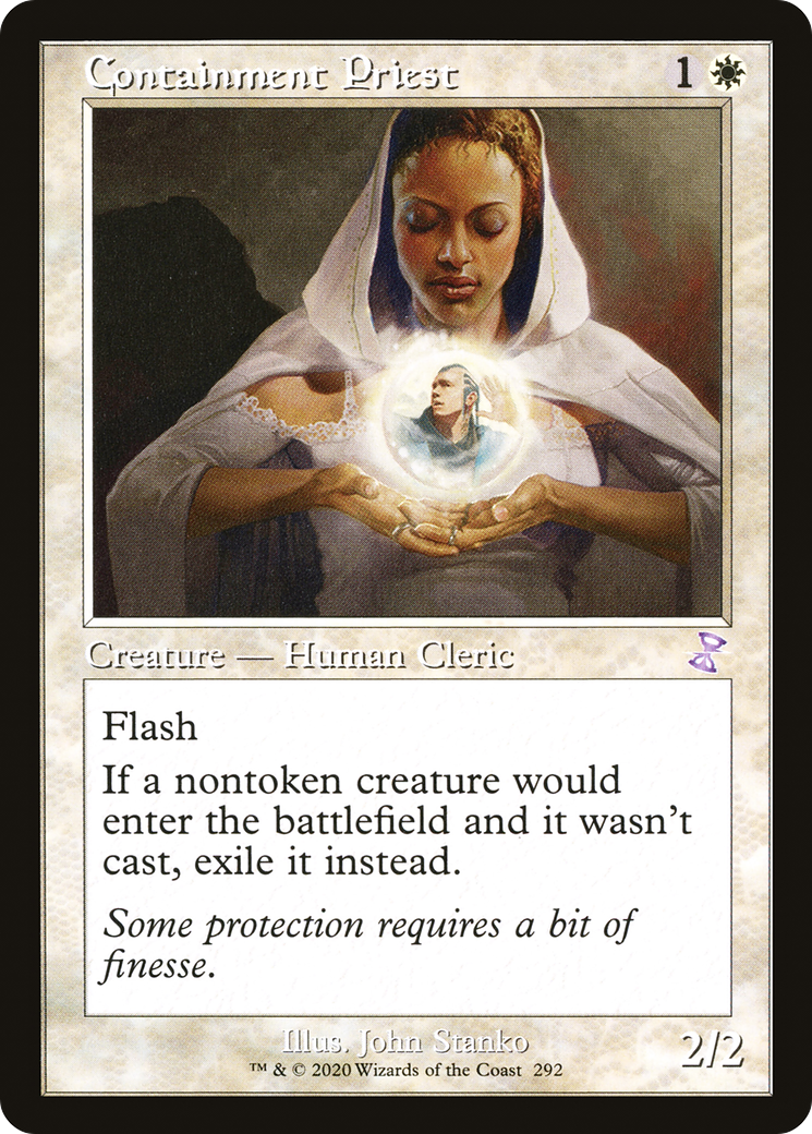 Containment Priest (Retro) (292) Foil - Time Spiral Remastered
