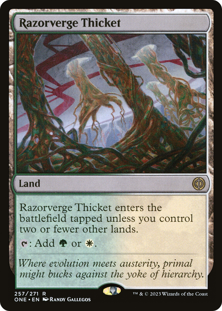 Razorverge Thicket (257) Foil - Phyrexia: All Will Be One