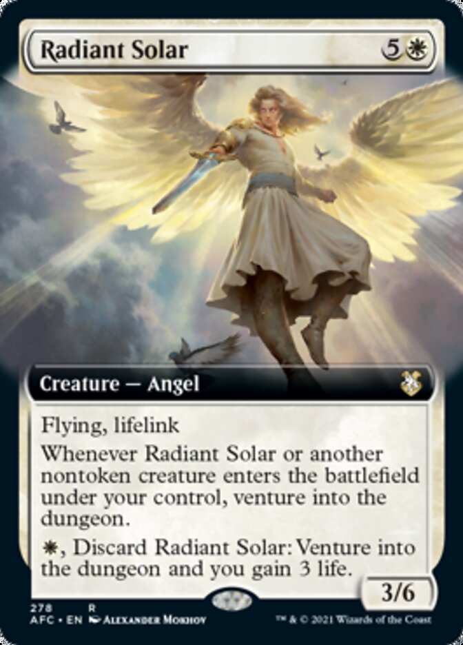 Radiant Solar (Extended Art) [Dungeons & Dragons: Adventures in the Forgotten Realms Commander] | Silver Goblin