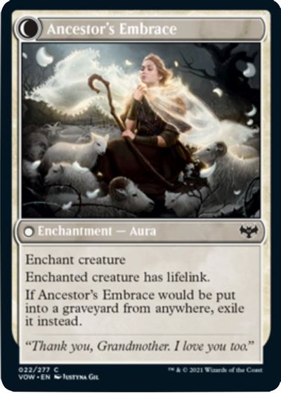 Kindly Ancestor // Ancestor's Embrace (022) Foil - Innistrad: Crimson Vow