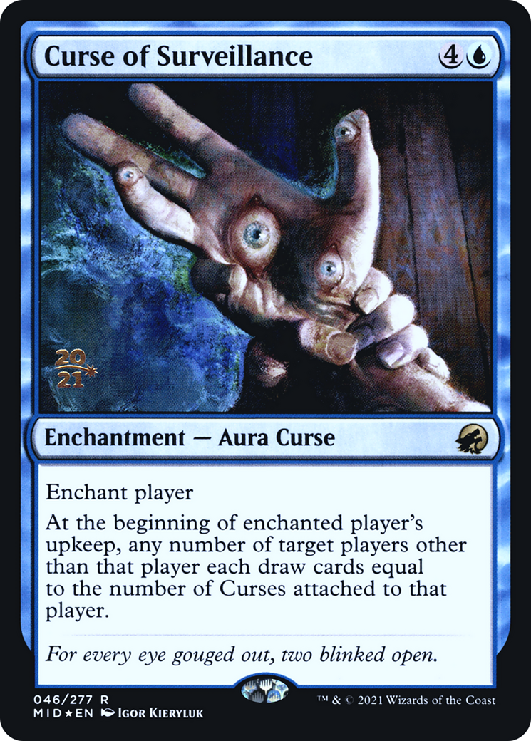 Curse of Surveillance (046) Foil - Innistrad: Midnight Hunt Promos