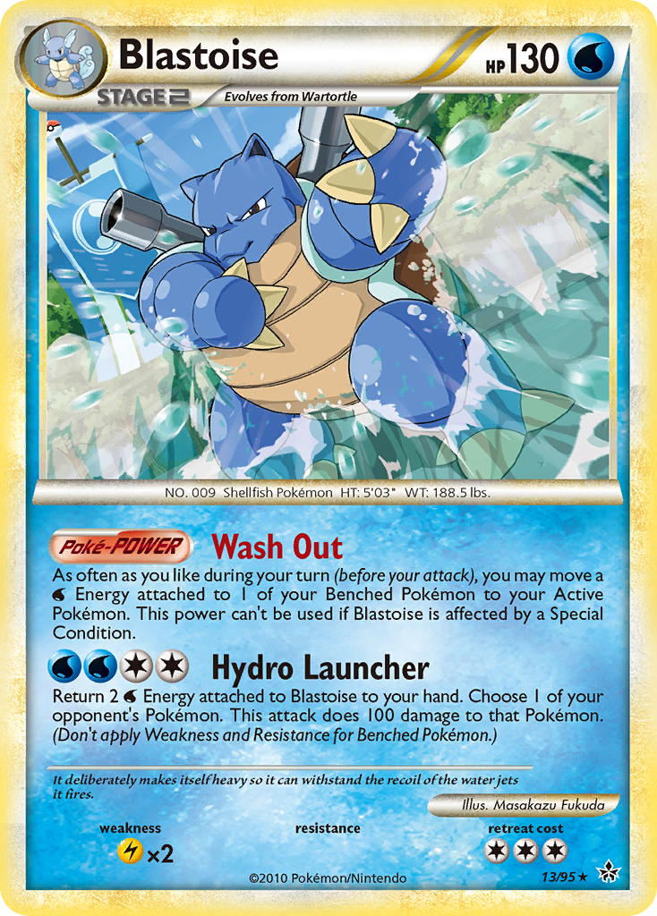 Blastoise (13/95) [HeartGold & SoulSilver: Unleashed] | Silver Goblin