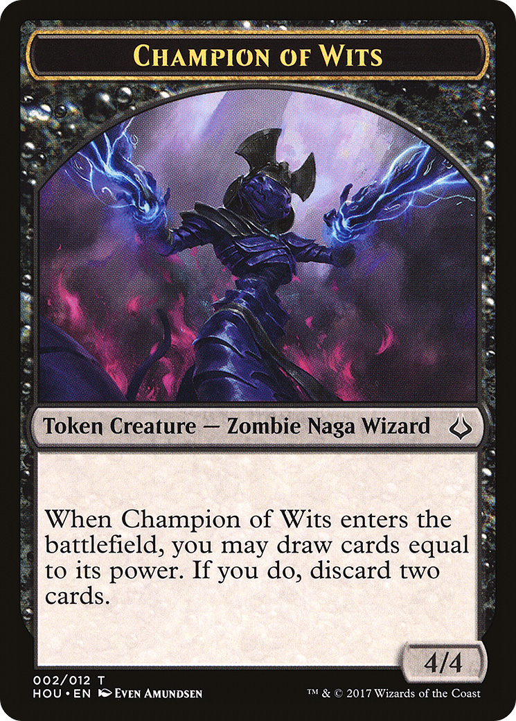 Champion of Wits (002) - Hour of Devastation Tokens